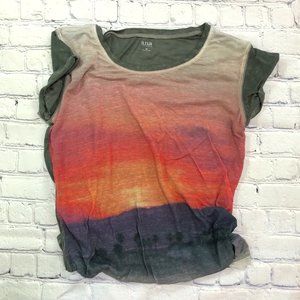 a.n.a. Sunset Graphic Tee Sz M